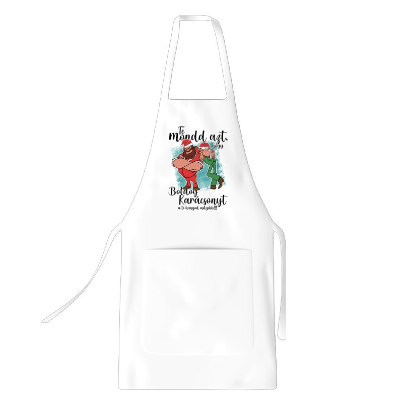 Te mondd, hogy boldog karácsonyt Kötény