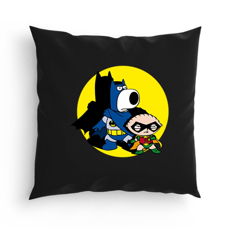 Brian és Stewie _ Batman Párna