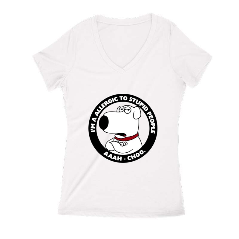 I'm Allergic (Brian) Női V Kivágott póló