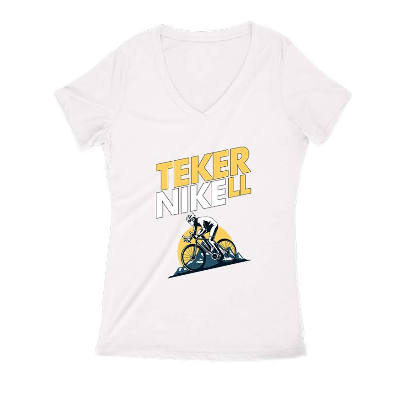 Tekerni kell Női V Kivágott póló