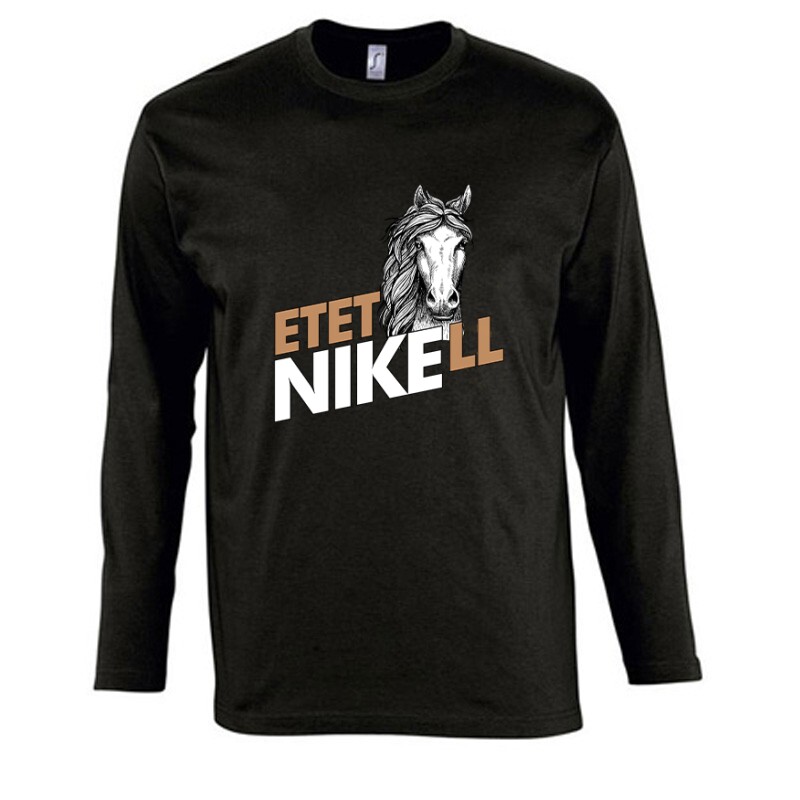 Etetni kell- Ló Hosszú Ujjú Póló