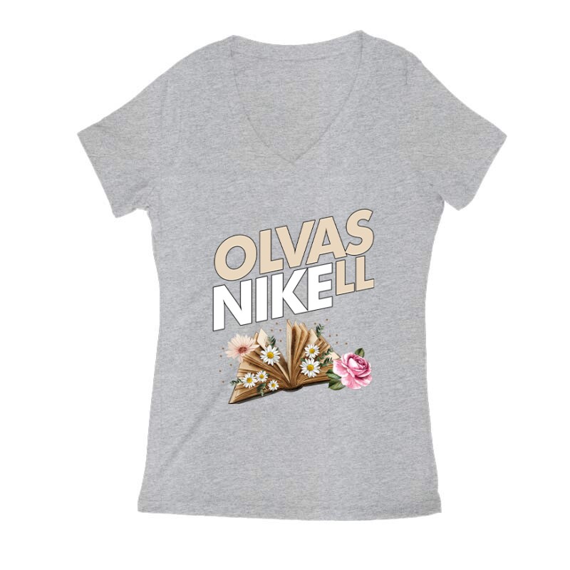 Olvasni kell Női V Kivágott póló