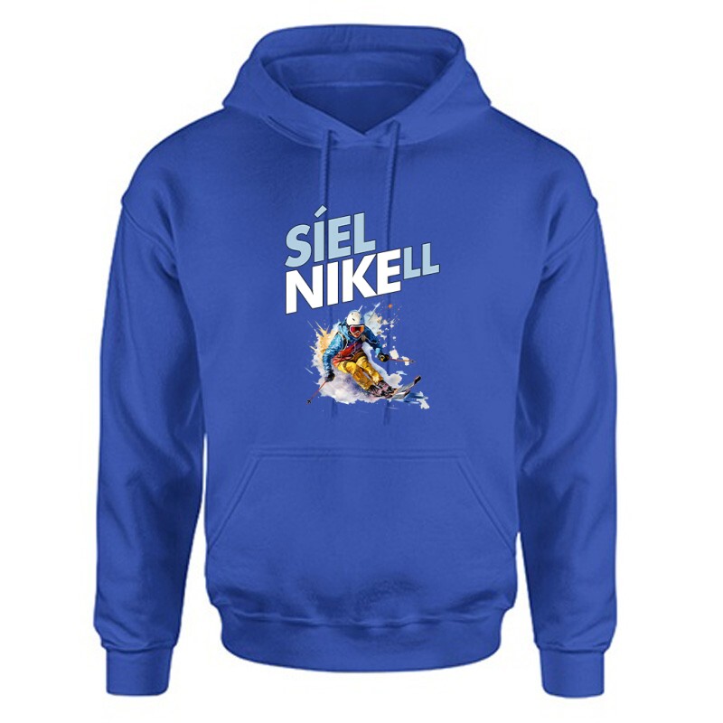 Síelni kell Unisex Kapucnis Pulcsi