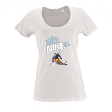 Síelni kell Női O Nyakú Póló