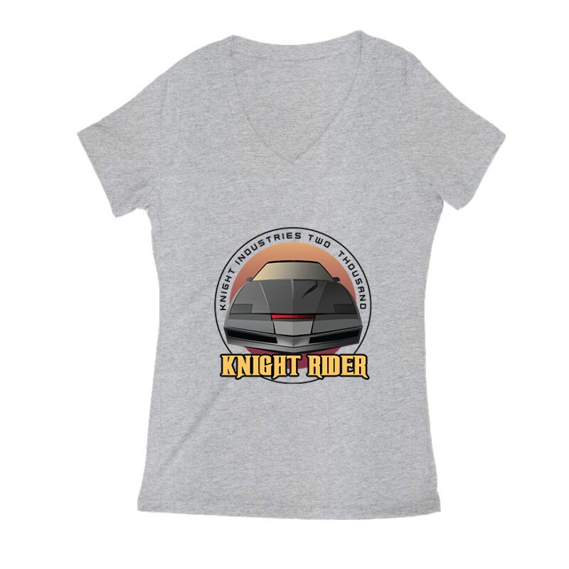 Knight Industries Női V Kivágott póló