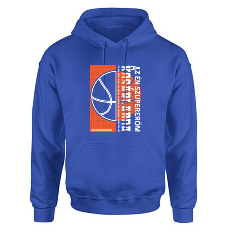 Szupererőm a kosárlabda Unisex Kapucnis Pulcsi