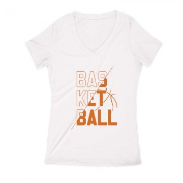 Basketball Női V Kivágott póló