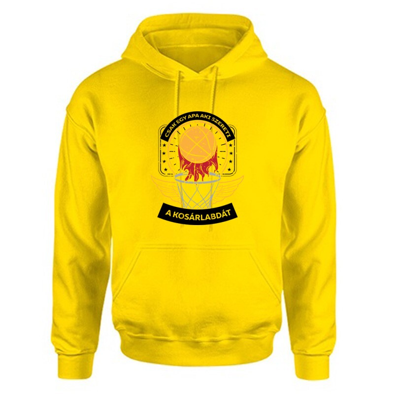 Egy apa aki szereti a kosárlabdát Unisex Kapucnis Pulcsi