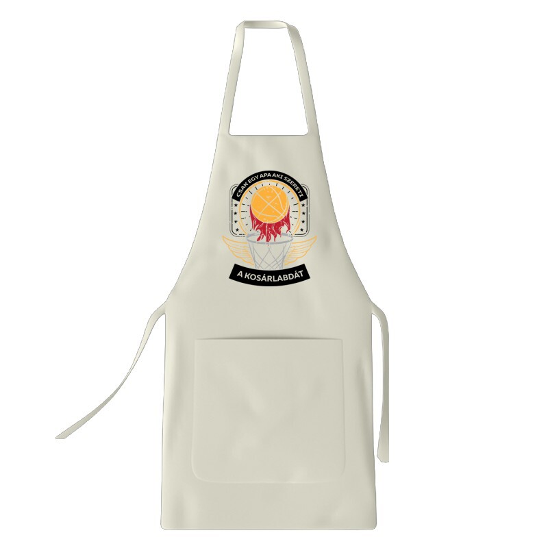 Egy apa aki szereti a kosárlabdát Kötény