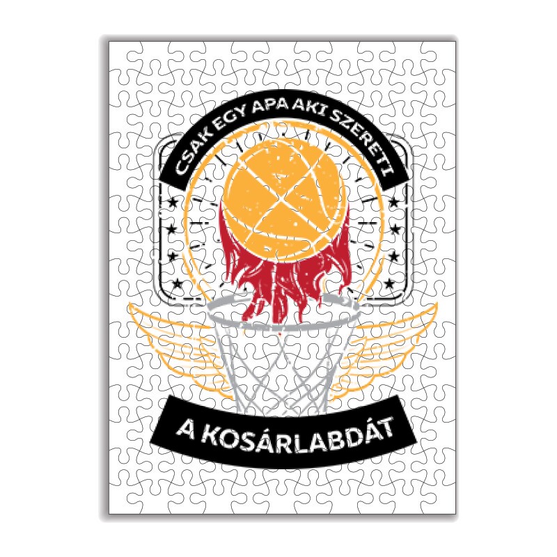 Egy apa aki szereti a kosárlabdát Puzzle