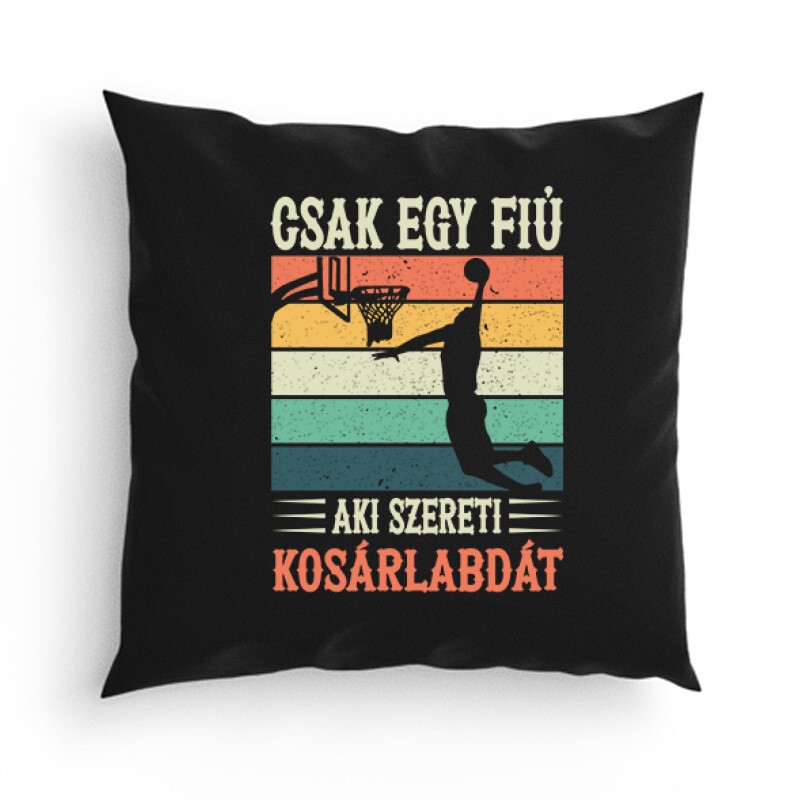 Egy fiú aki szereti a kosárlabdát Párna