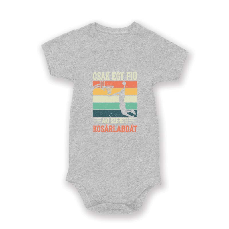 Egy fiú aki szereti a kosárlabdát Baby Body