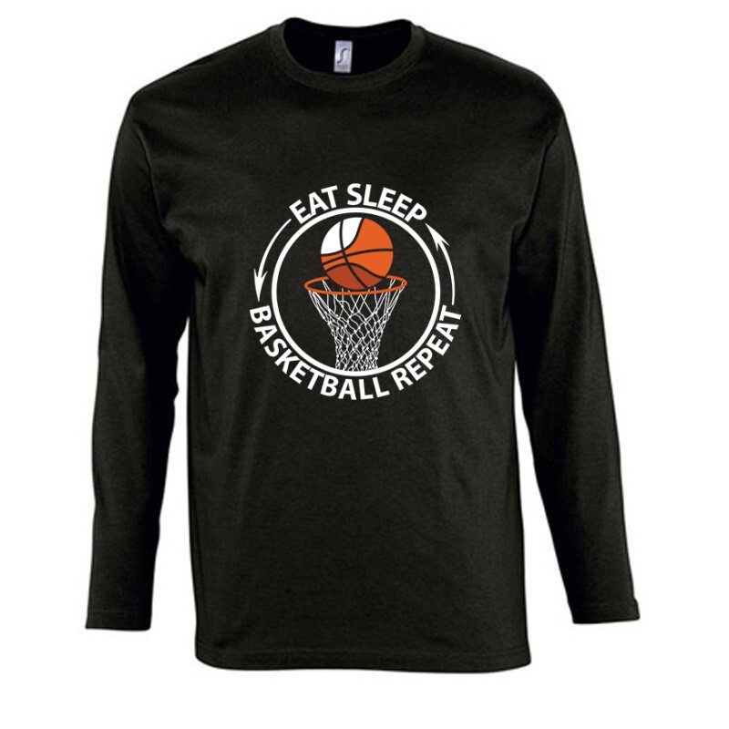 Eat  Sleep Repeat Kosásrlabda Hosszú Ujjú Póló