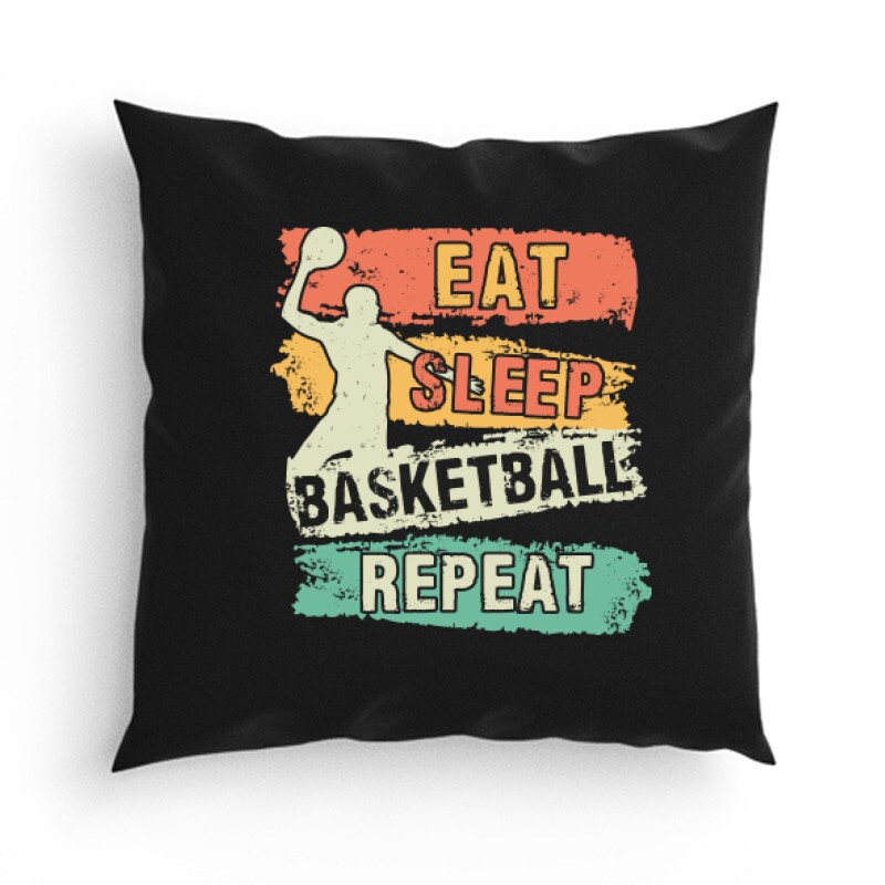Eat  Sleep Basketball Repeat Párna