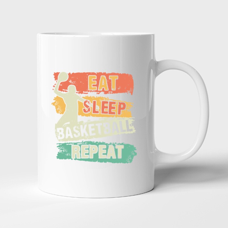 Eat  Sleep Basketball Repeat Bögre