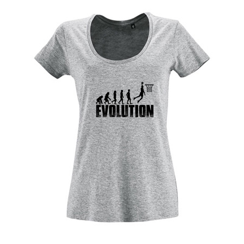 Basketball Evolution Női O Nyakú Póló