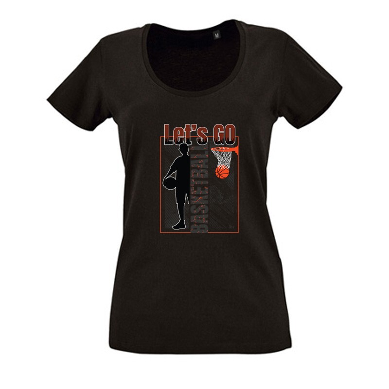 Let's Go Basketball Női O Nyakú Póló