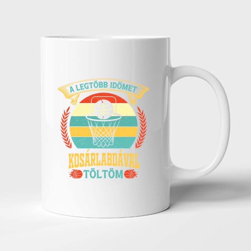 A legtöbb időmet kosárlabda Bögre