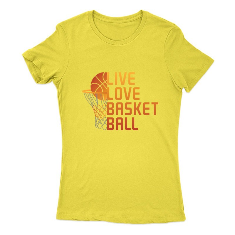 Live Love Basketball_2 Női Póló
