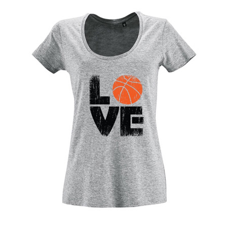 Love Basketball Női O Nyakú Póló