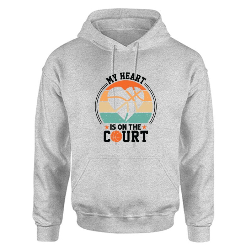 My Heart Kosárlabda Unisex Kapucnis Pulcsi
