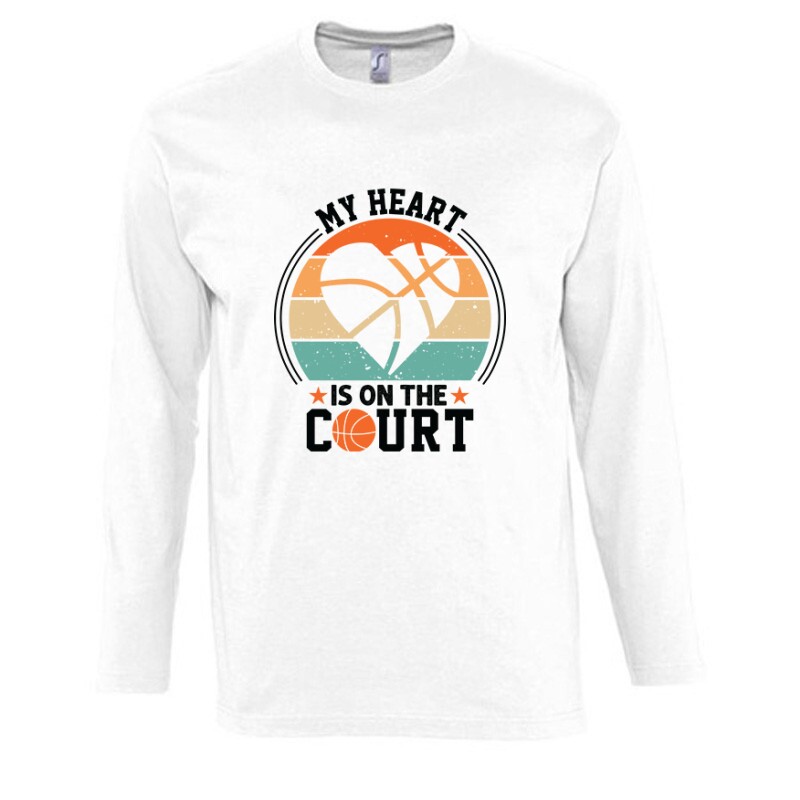My Heart Kosárlabda Hosszú Ujjú Póló
