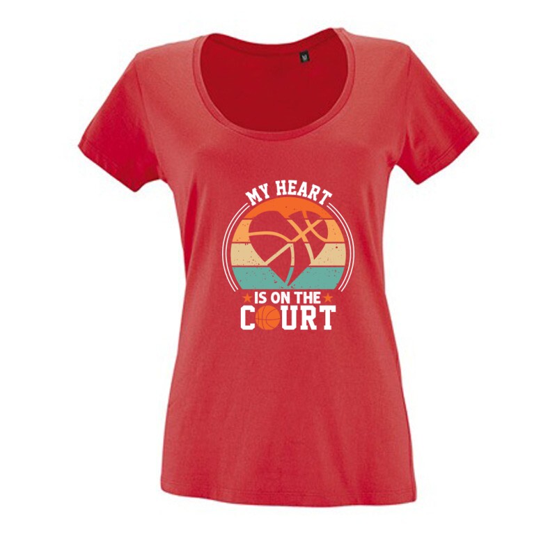 My Heart Kosárlabda Női O Nyakú Póló