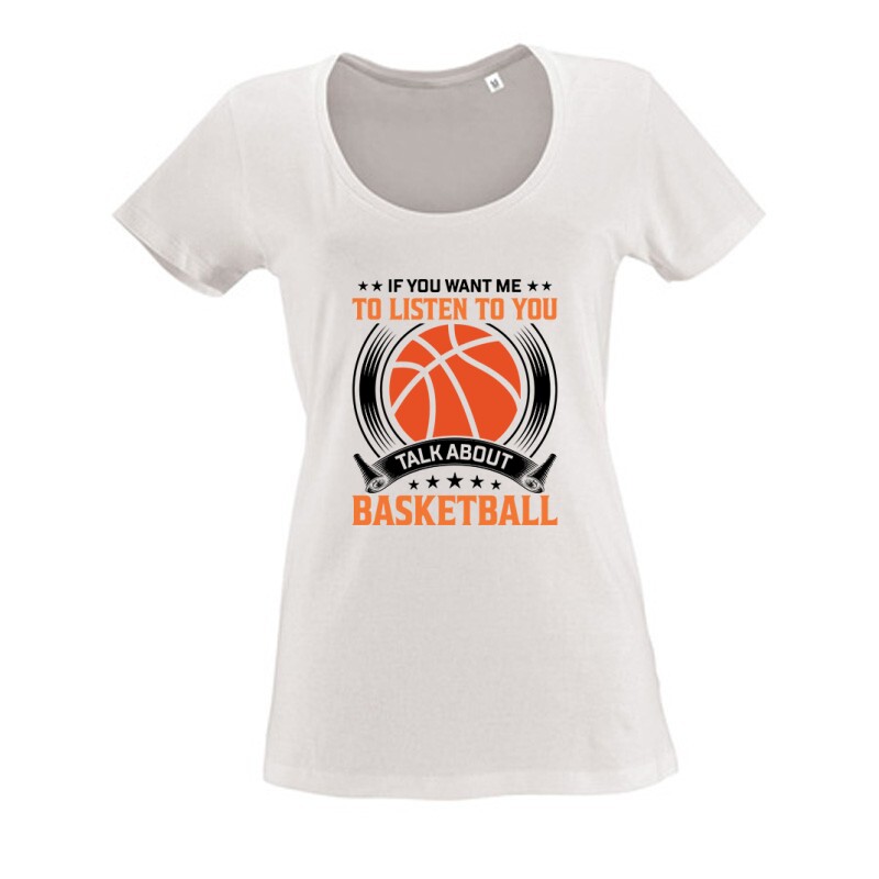 Talk about Basketball Női O Nyakú Póló