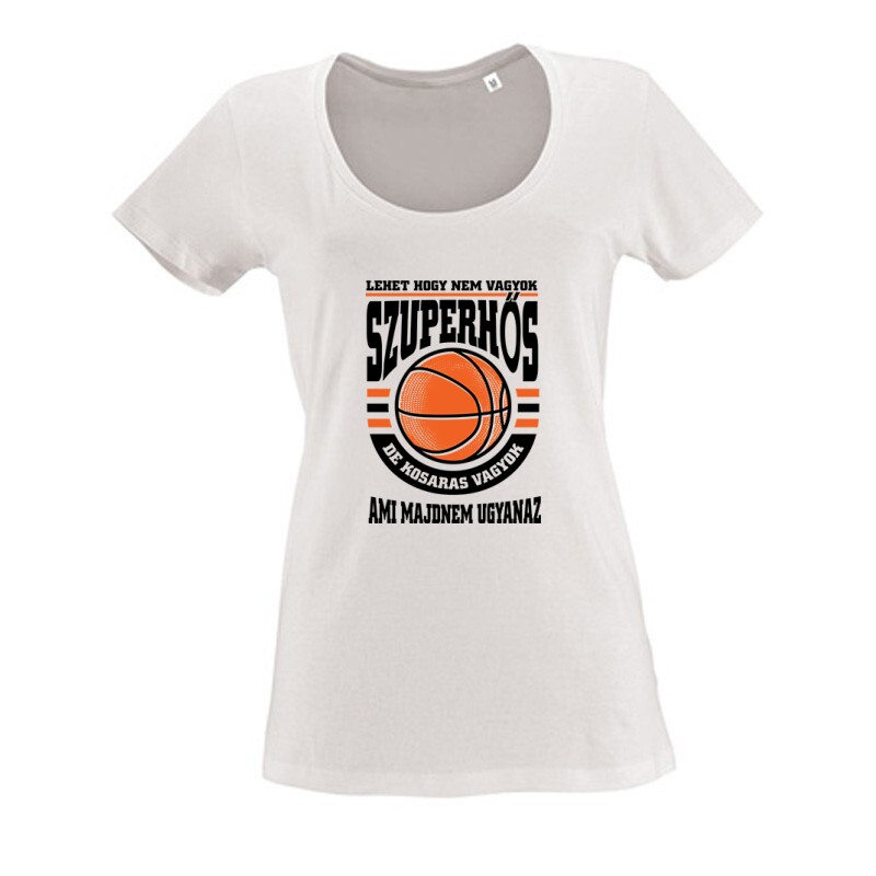 Szuperhős kosaras Női O Nyakú Póló