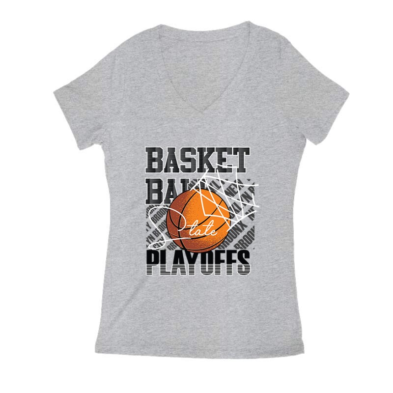 Basketball Play offs Női V Kivágott póló