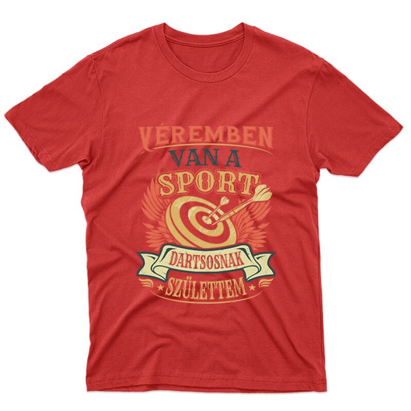Véremben van a sport (darts) Unisex Póló