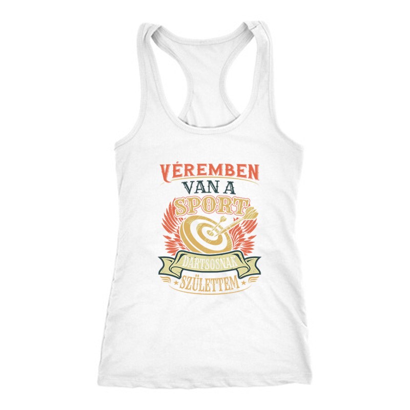 Véremben van a sport (darts) Női Trikó