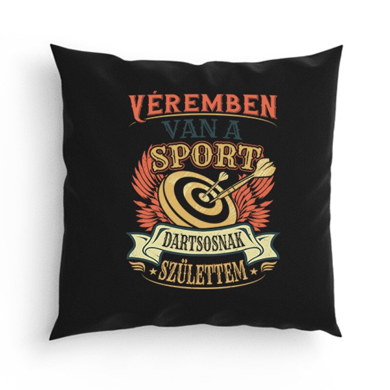 Véremben van a sport (darts) Párna