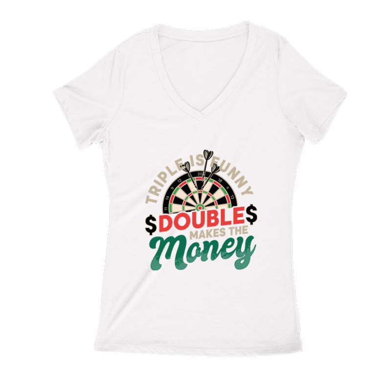 Triple is funny Női V Kivágott póló