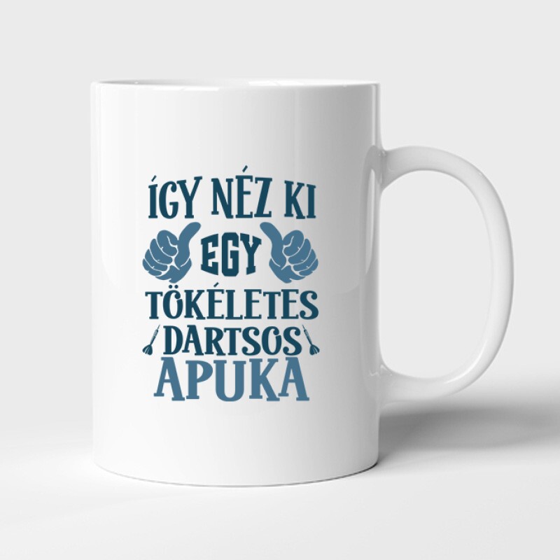 Tökéletes dartsos apuka Bögre