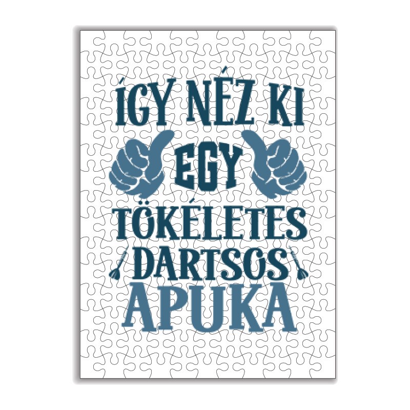 Tökéletes dartsos apuka Puzzle