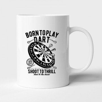 Born to play darts Bögre