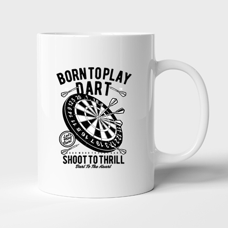 Born to play darts Bögre