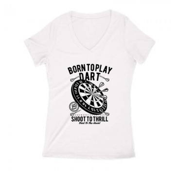 Born to play darts Női V...