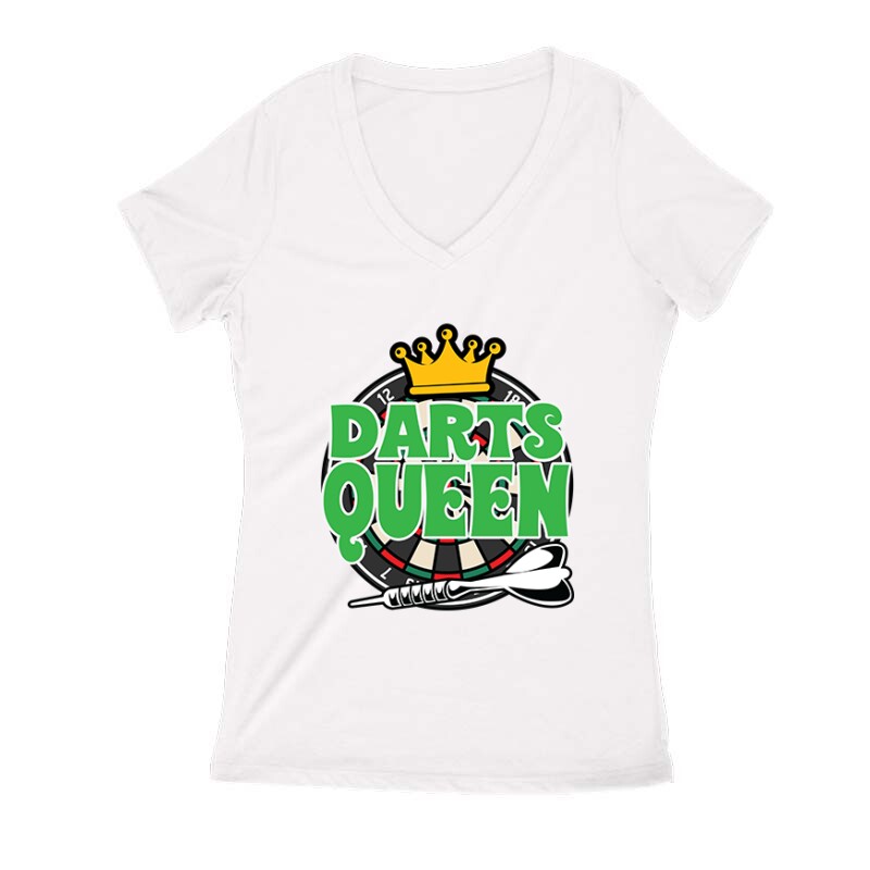 Darts Queen Női V Kivágott póló