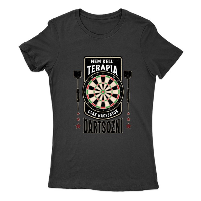 Nem kell terápia - darts Női Póló