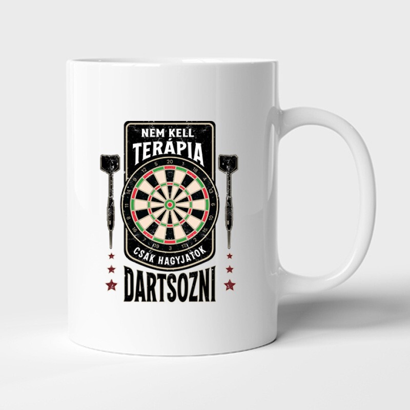 Nem kell terápia - darts Bögre