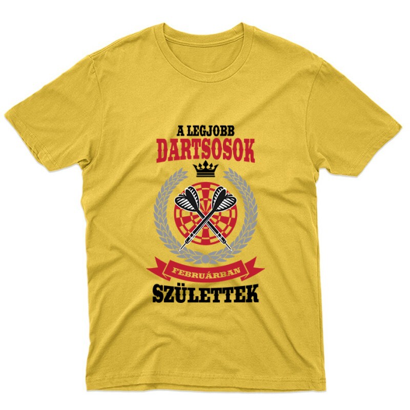 A legjobb dartsosok februárban születtek Unisex Póló