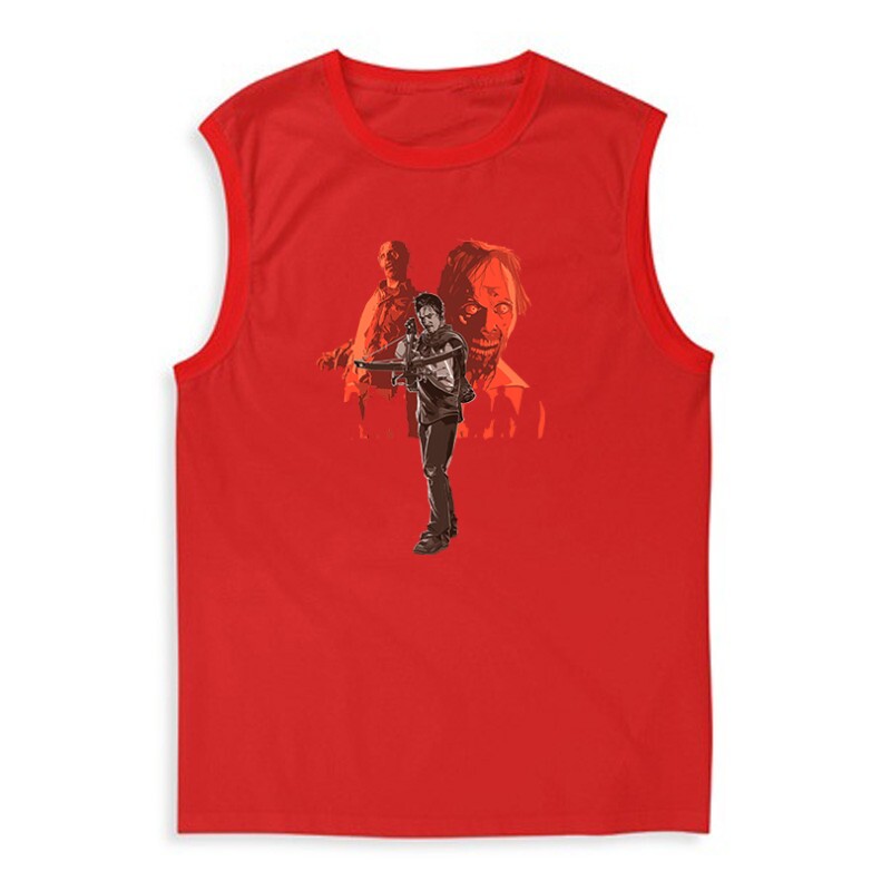 Daryl with zombie Férfi Trikó