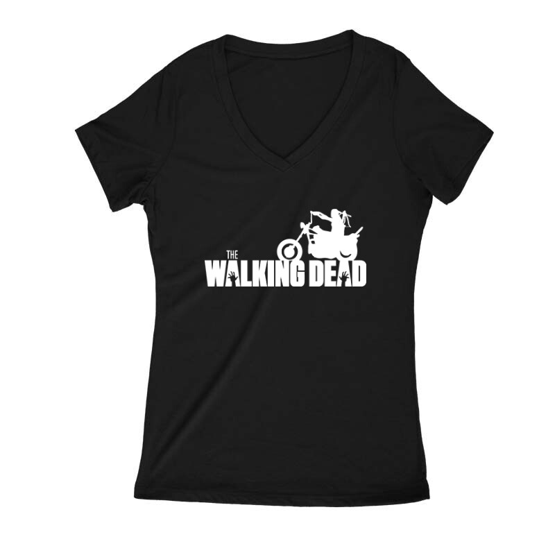 Walking dead logo Daryl Női V Kivágott póló