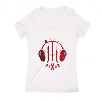 Dixon Logo Női V Kivágott póló