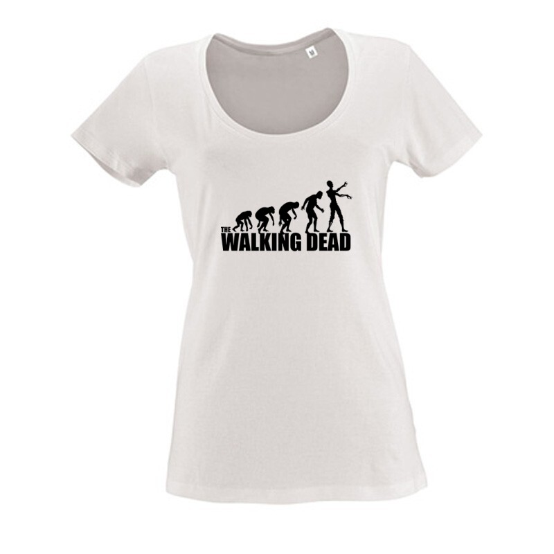 Zombie evolution Női O Nyakú Póló
