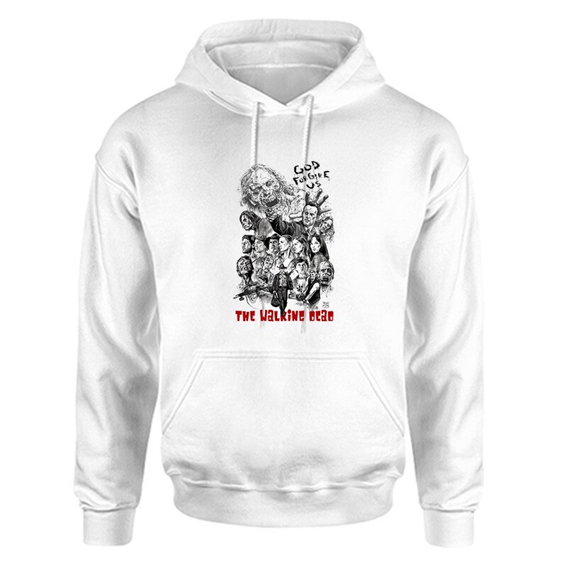 God Forgive Us Unisex Kapucnis Pulcsi