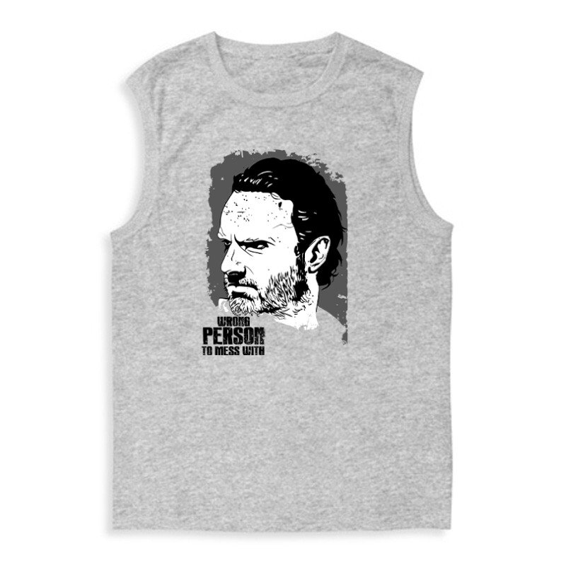 Wrong Person To Mess With Walking dead Férfi Trikó