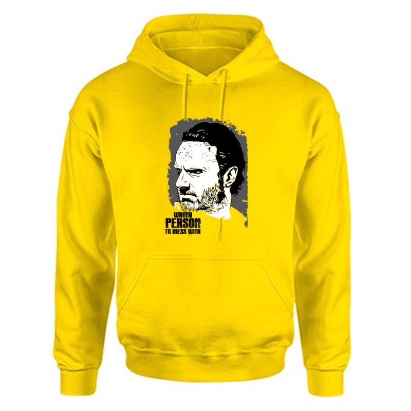 Wrong Person To Mess With Walking dead Unisex Kapucnis Pulcsi